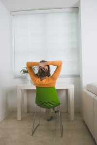 woman sitting in chair