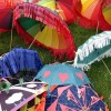 colourful parasols
