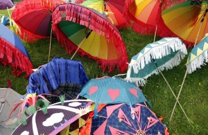 colourful parasols