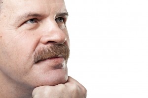 man with moustache